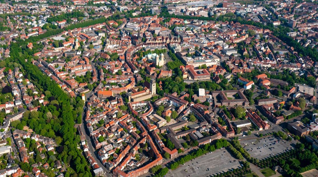 Drausischt auf die Stadt Münster