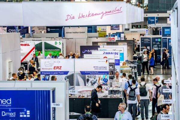 Messeatmosphäre mit VDWF-Gemeinschaftsstand, © VDWF