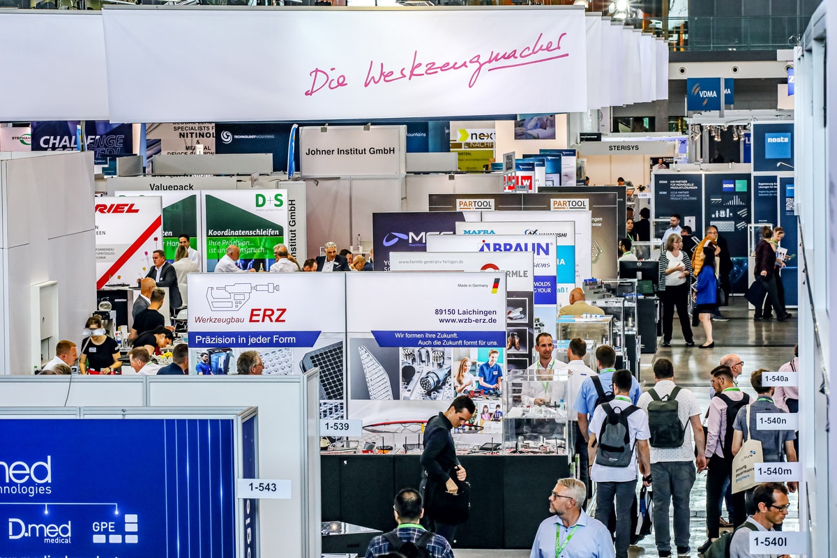 Messeatmosphäre mit VDWF-Gemeinschaftsstand, © VDWF