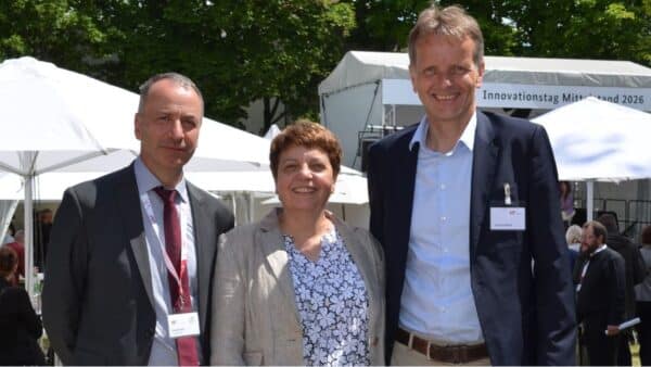 Frank Kreller, Dr. Erika Hinzmann, Thomas Reiche (v.l.), © AIF